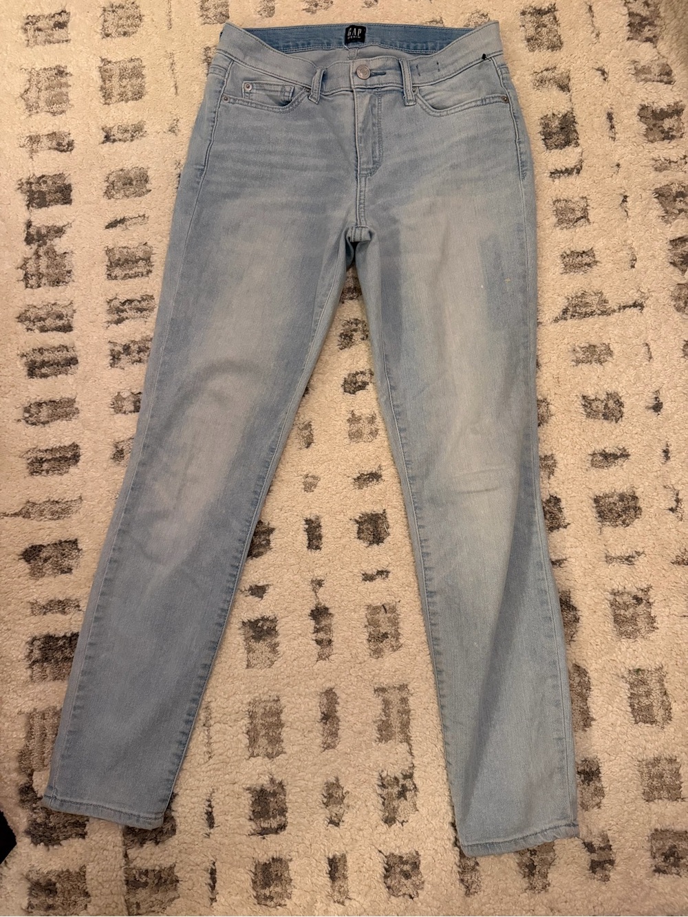 GAP Light Blue Skinny Jeans - Stretch Denim Sz 26/25” inseam